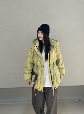 冬上新!【LILY】日系休闲风连帽韩系保暖羽绒服外套  71072#479#