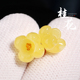 原矿蜜蜡琥珀雕刻桂花小吊坠小滴溜弟子珠精致小挂件DIY项链手绳