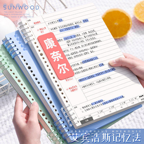 康奈尔笔记本活页5r记忆法