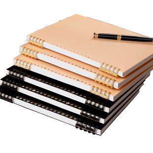 加厚空白活页本笔记本本子可拆卸空白本草稿本简约高中生初中生专用白纸内页b5a5绘画画线圈本可平摊高颜值