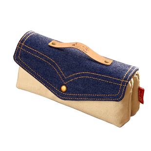 牛仔笔袋初中女生设计感小众不撞款文具盒袋高中生女孩铅笔盒高颜值ins风2026新款轻奢高级感复古大容量帆布