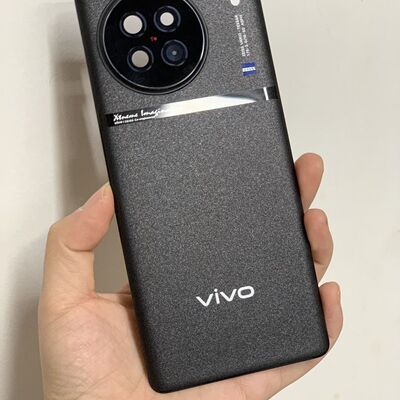 适用于vivoX90玻璃后盖壳X90pro+手机电池外壳带标