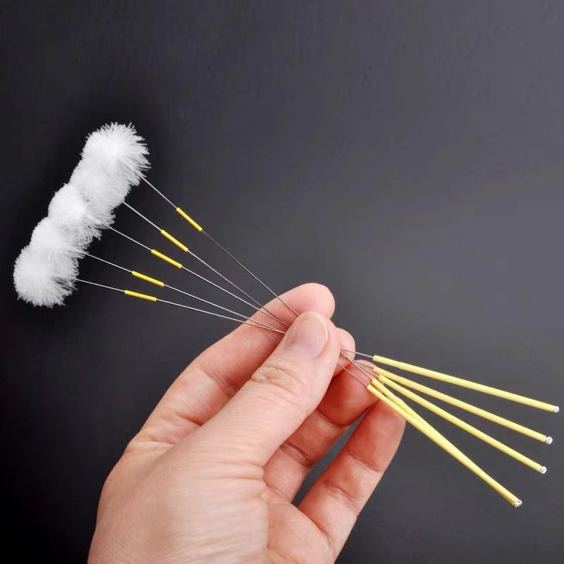 专业采耳工具套装掏耳朵神器踩耳银针鹅毛棒小头防滑柄扫耳朵毛毛