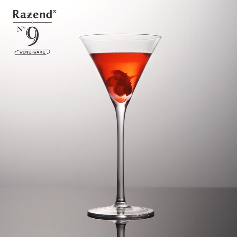 喇叭马天尼杯 日式水晶三角马提尼杯 高脚鸡尾酒杯酒吧调酒杯