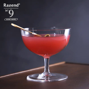 冰球杯矮脚调酒马提尼杯鸡尾酒杯 创意水晶玻璃杯 古典马天尼杯