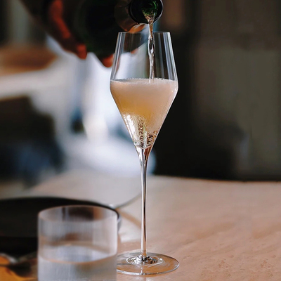 轻奢水晶玻璃香槟杯高脚气泡酒杯 白葡萄酒杯家用红酒雷司令杯