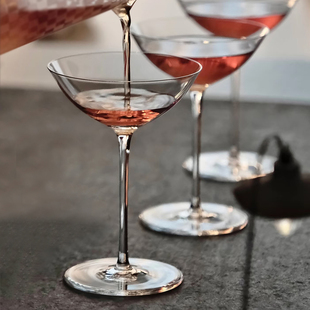 日式木村马天尼杯 水晶玻璃高脚杯飞碟鸡尾酒杯阔口调酒马提尼杯