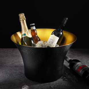家用酒柜摆件装 红酒香槟冰桶奢华复古酒吧创意餐厅酒具 饰品