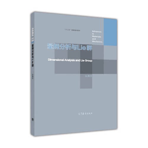 正版图书丨 量纲分析与Lie群《图片实拍》  孙博华编著 9787040455175