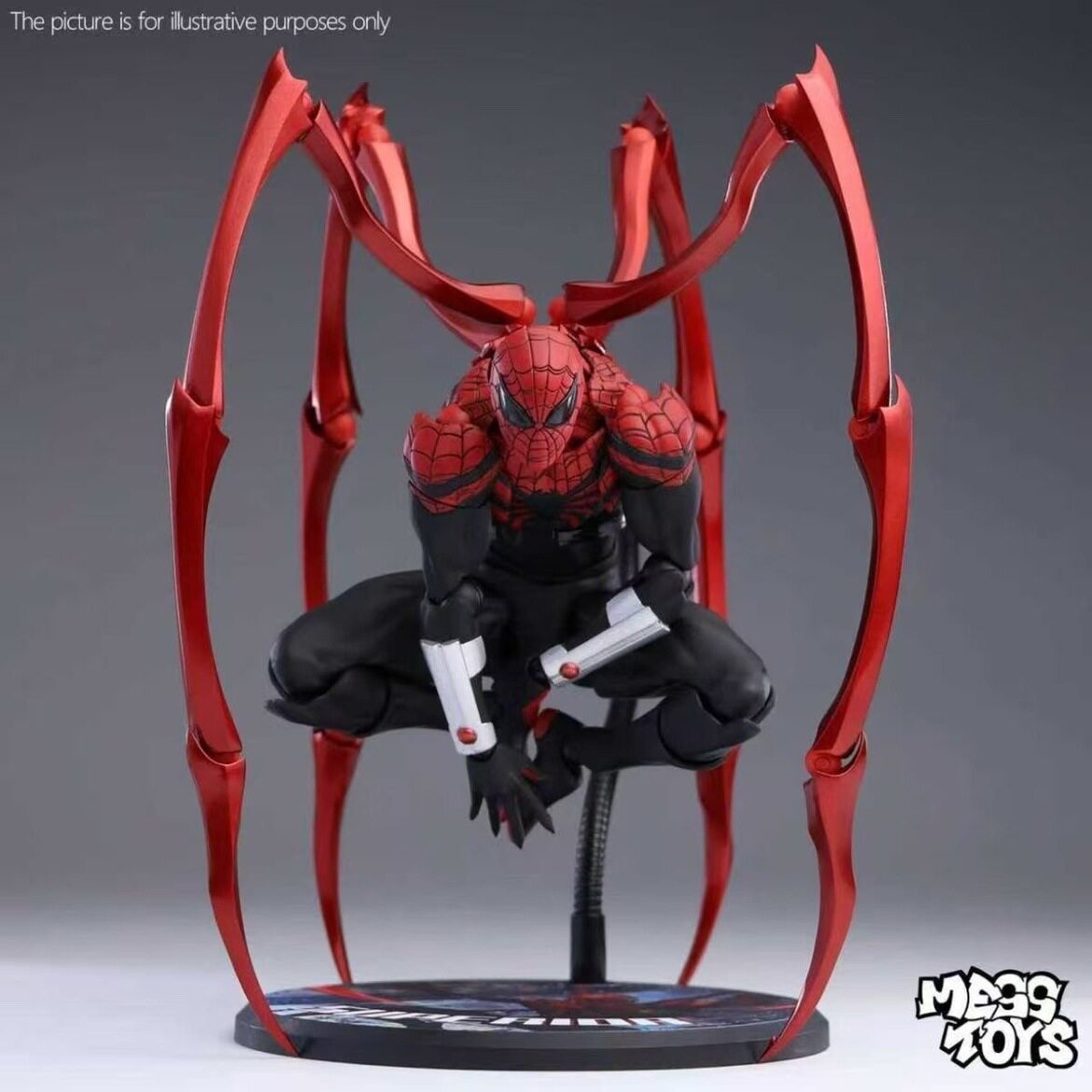 二厂MESS TOYS章帕克 究极蜘蛛侠 究极黑色邻居可动手办玩具模型图片