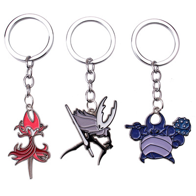 游戏周边空洞骑士HollowKnight金属钥匙扣吊坠万圣节新款跨境