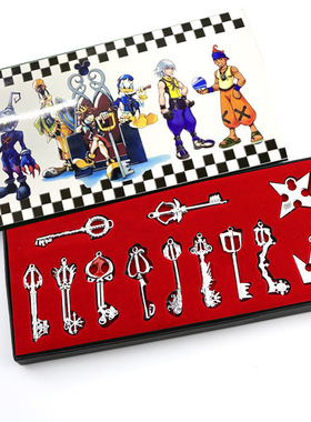 动漫游戏周边 国之心钥匙套装 吊坠项链兵器库12款套装金色2色