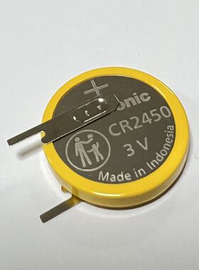 松下CR2450/VCN虎牌电饭煲焊脚立式2脚10mm脚距PLC工控3V纽扣电池