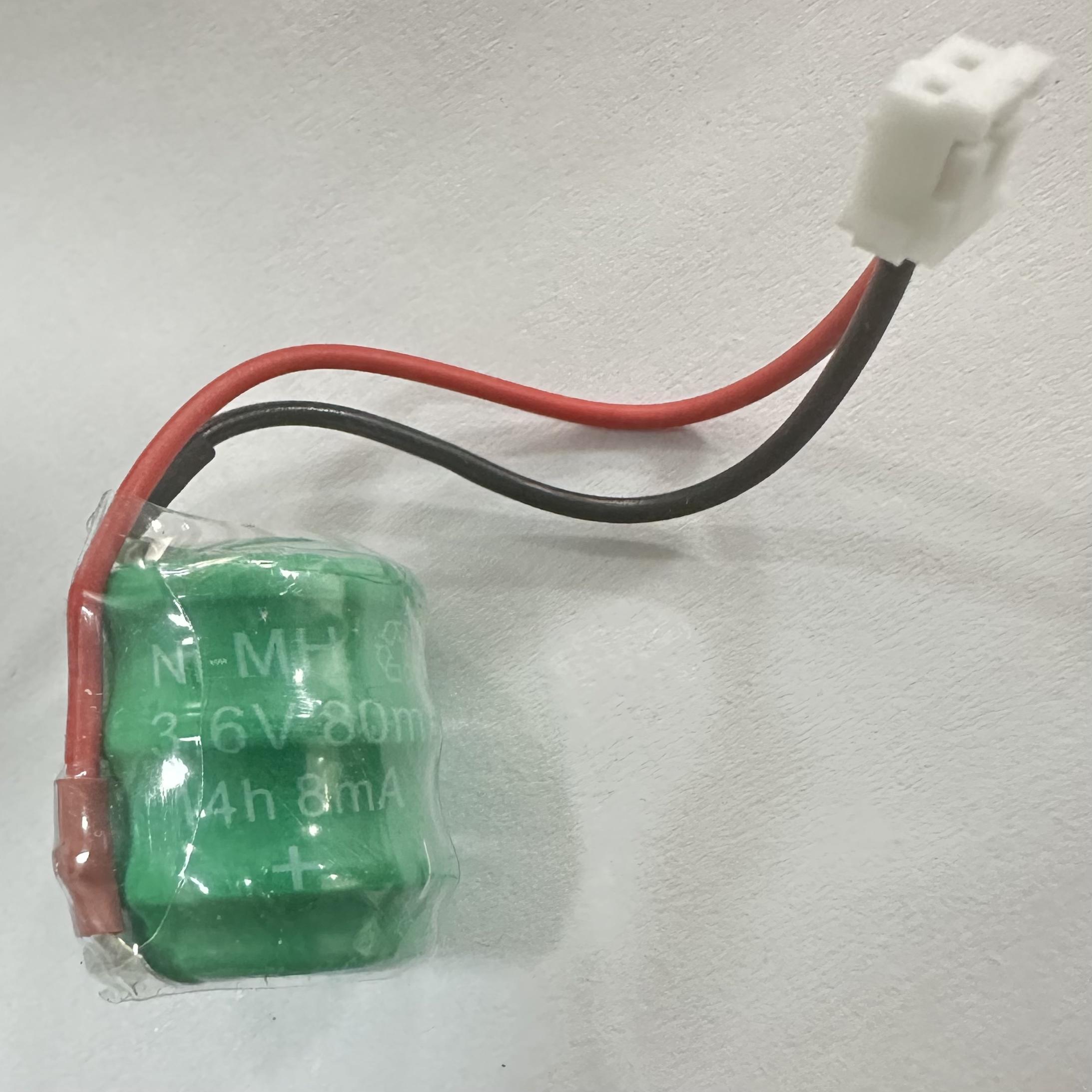 正品3/V80H 3.6V 70mah镍氢充电电池 60毫安凯恩帝数控带线白插头
