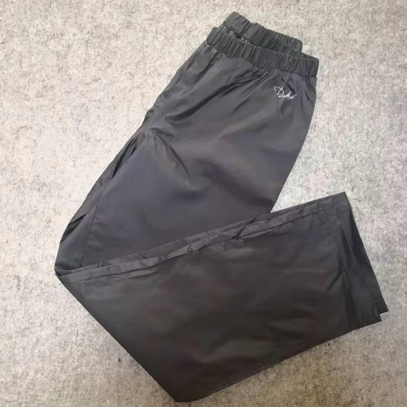 防水裤宽松松紧腰大码冲锋裤新款