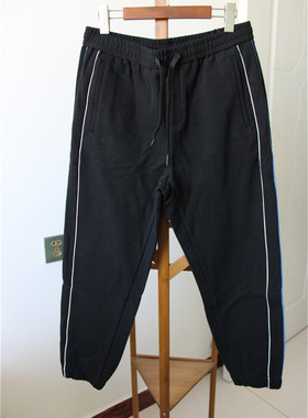 MECITY男装2019冬季新款时尚侧缝撞色潮流休闲裤男士裤子宽松男裤