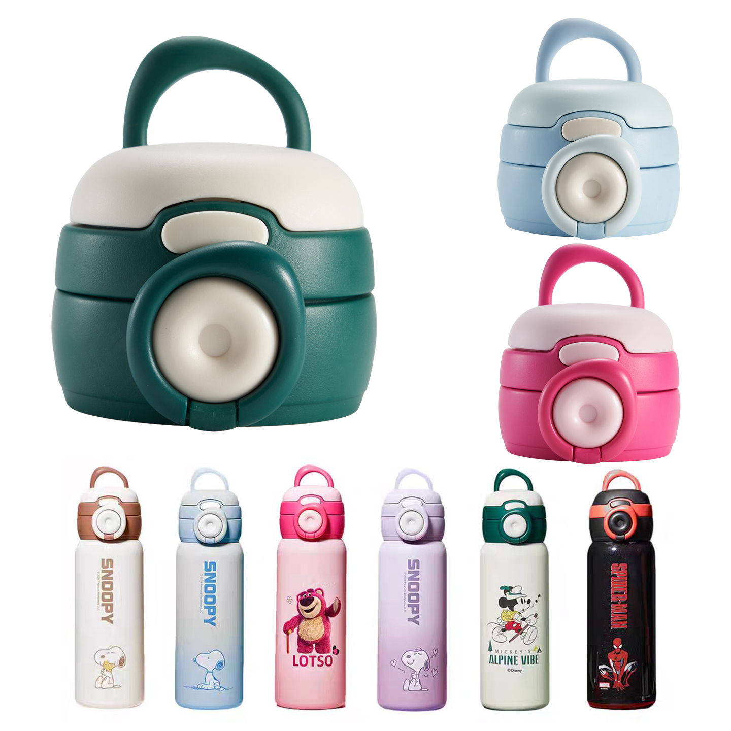 儿童保温杯盖史努比双饮盖子配件