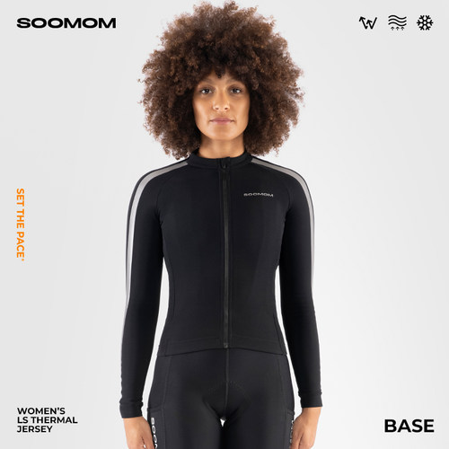 SOOMOM女士公路车抓绒骑行服长袖