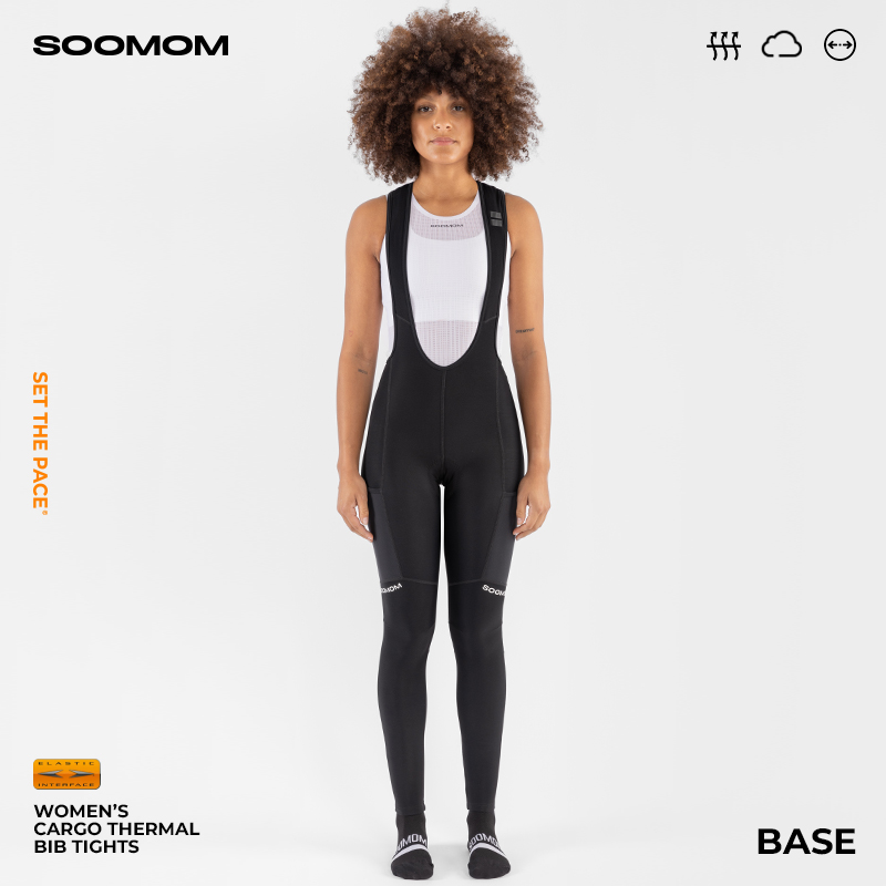 SOOMOM | BASE 女士公路车储物抓绒背带骑行长裤 自行车/骑行装备/零配件 骑行裤 原图主图