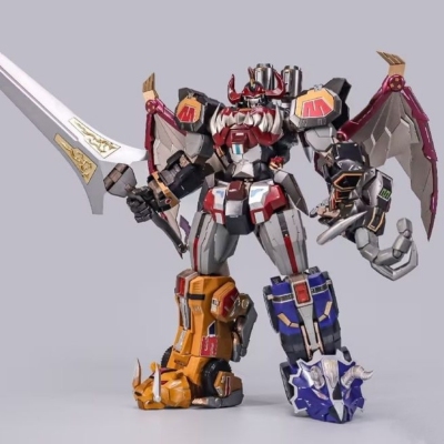 炸裂模型 ZL-01大兽神修复版恐龙战队合体变形机甲模型