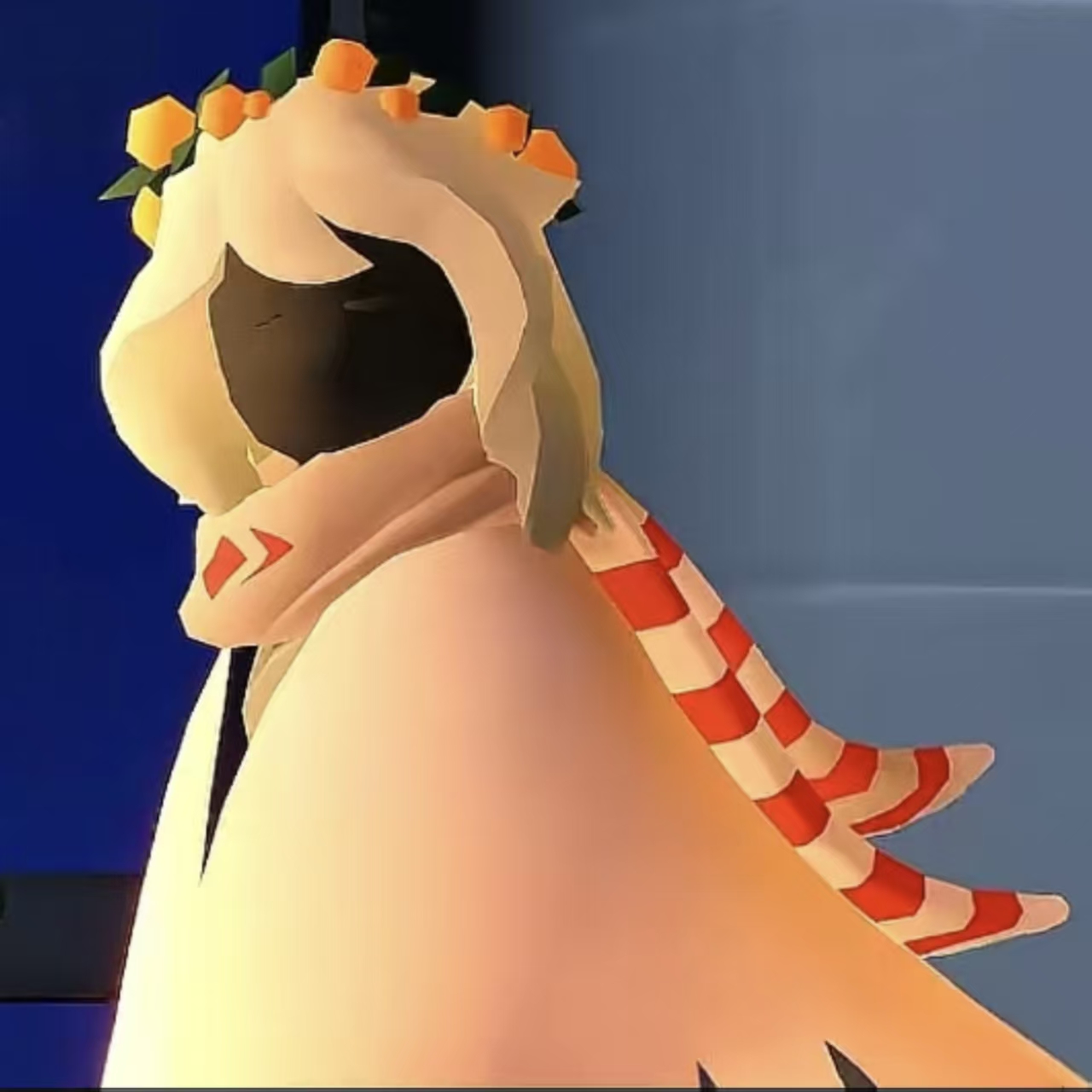 Sky光遇Cos服姆明季毛毛虫白红条纹围脖围巾冬季加绒加厚