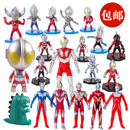 打怪兽超人蛋糕装饰品摆件儿童男孩生日卡通英雄钢铁飞龙装扮插件