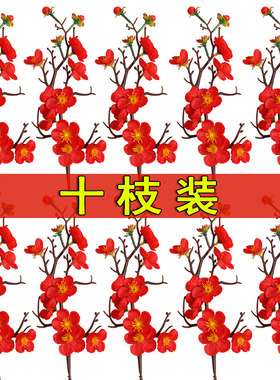 祝寿大红梅花蛋糕装饰插件