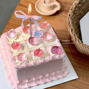 网红水晶大樱桃硅胶模具果冻水晶爱心模具仙妮贝儿水晶糖蛋糕配件