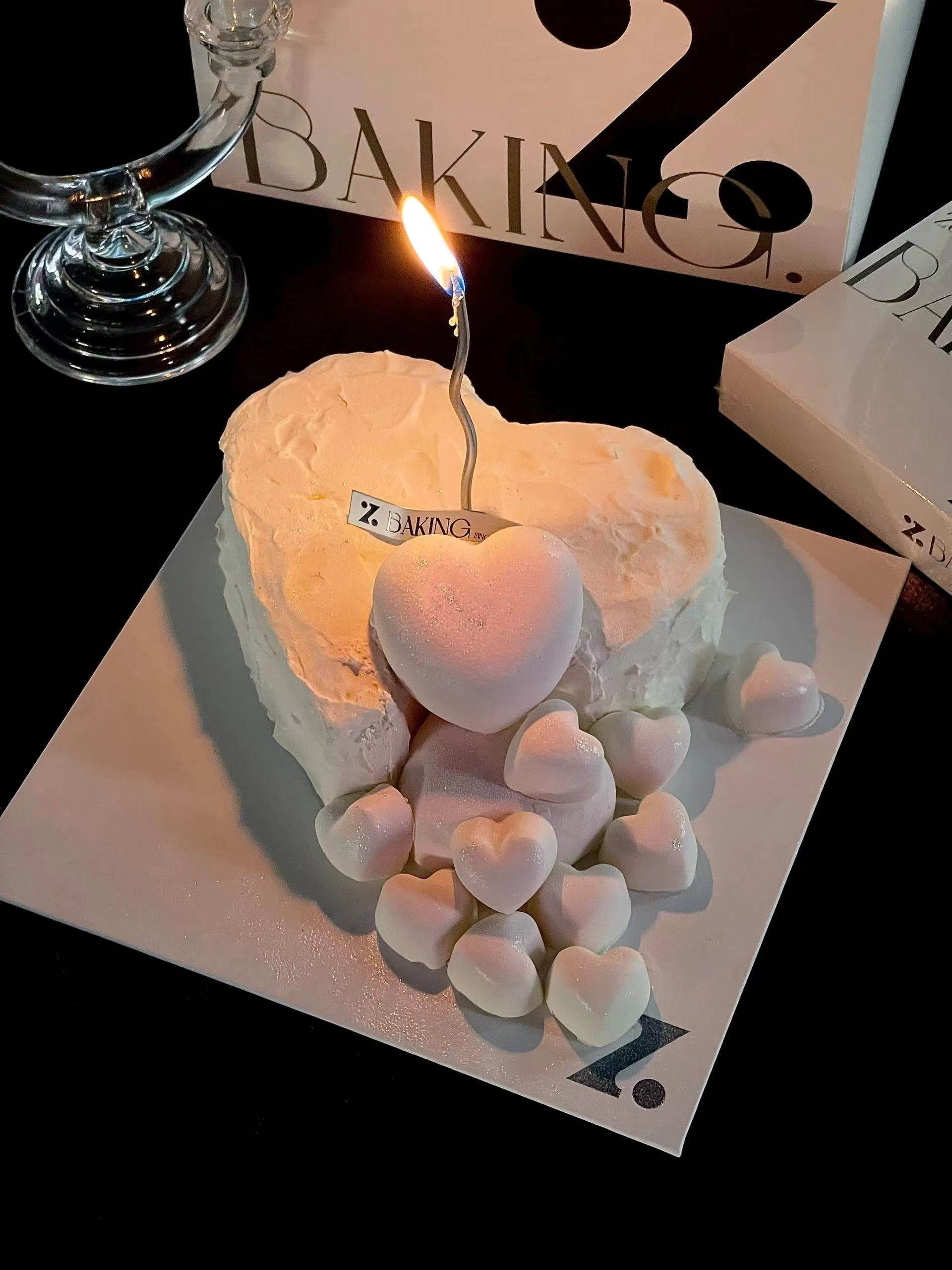 情人节蛋糕装饰 大小爱心法式甜点15连爱心形慕斯蛋糕硅胶模具