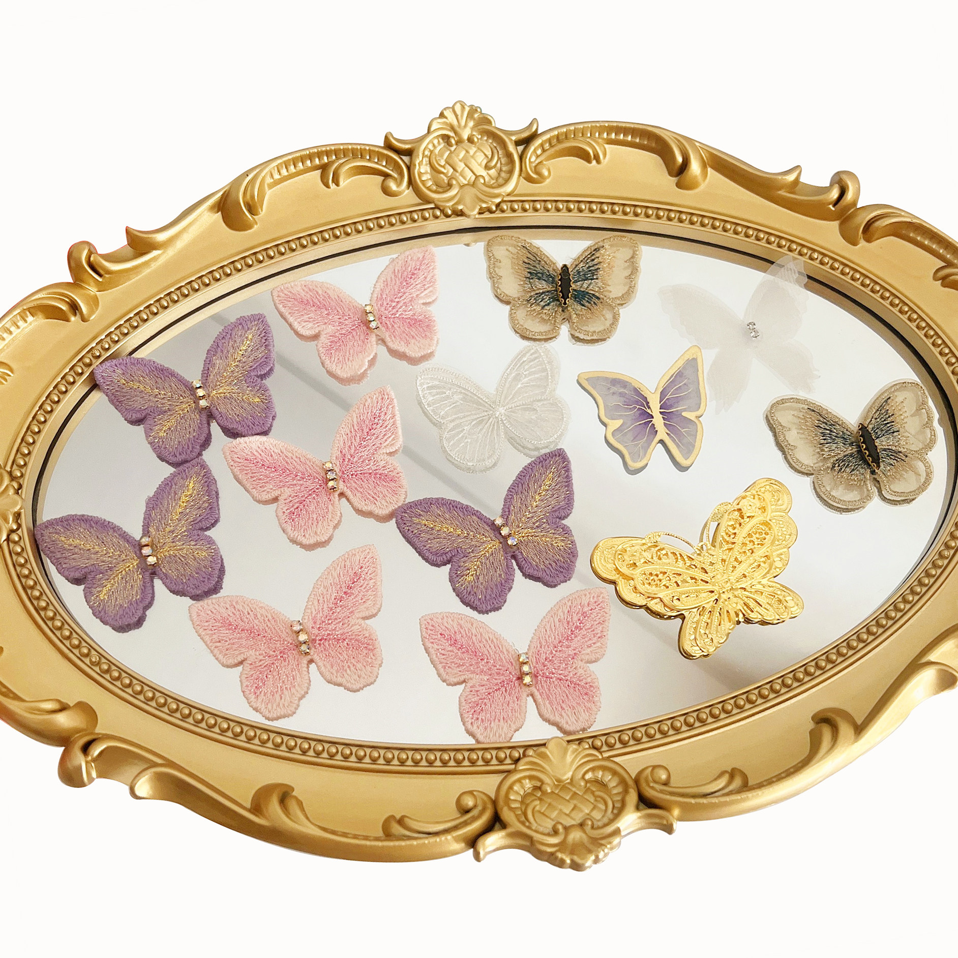 蝴蝶蛋糕装饰 布艺刺绣蝴蝶小红书同款女神生日节日蛋糕插牌插件,节庆用品/礼品,节日装扮用品,淘宝优惠券,粉丝福利购,淘宝优惠卷