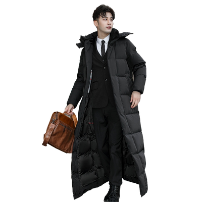 1.5米衣长超长加厚鹅绒羽绒服