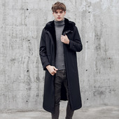 派克服男水貂皮草内胆大衣鹅绒服中长款 超长过膝羽绒极寒服外套男