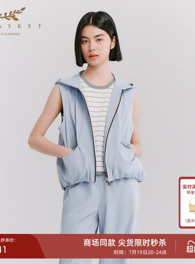 十二篮连帽户外休闲工装马甲