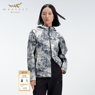 BASKET十二篮秋款 XII 复合抓绒印花软壳休闲外套 贵族运动系列