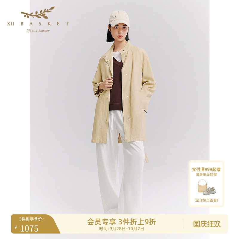 十二篮翻领休闲简约时尚外套