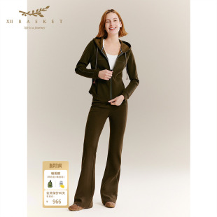 休闲宽松舒适直筒休闲裤 XII 时尚 冬季 子 BASKET十二篮商场同款