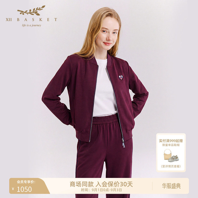 十二篮休闲拉链棒球外套