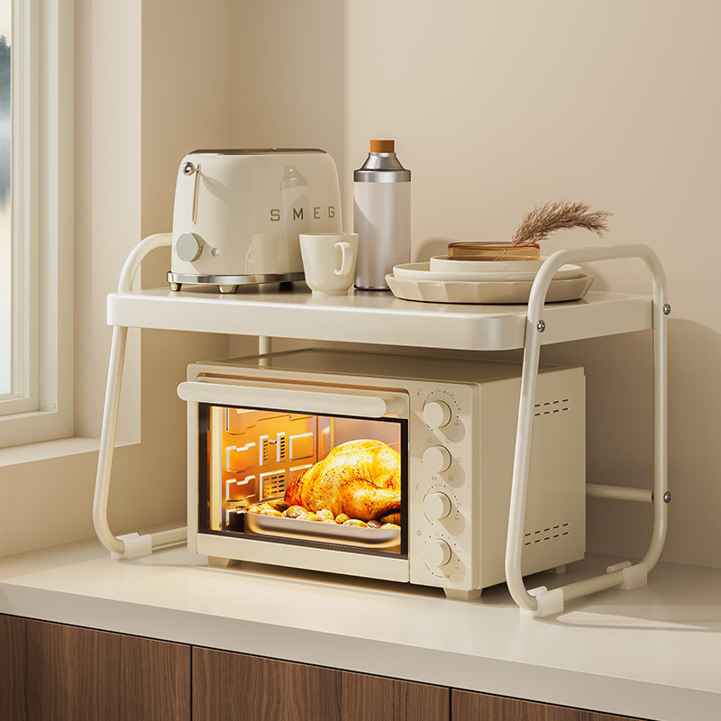 微波炉架子置物架台面烤箱双层多功能桌面厨房电饭锅具收纳层架家