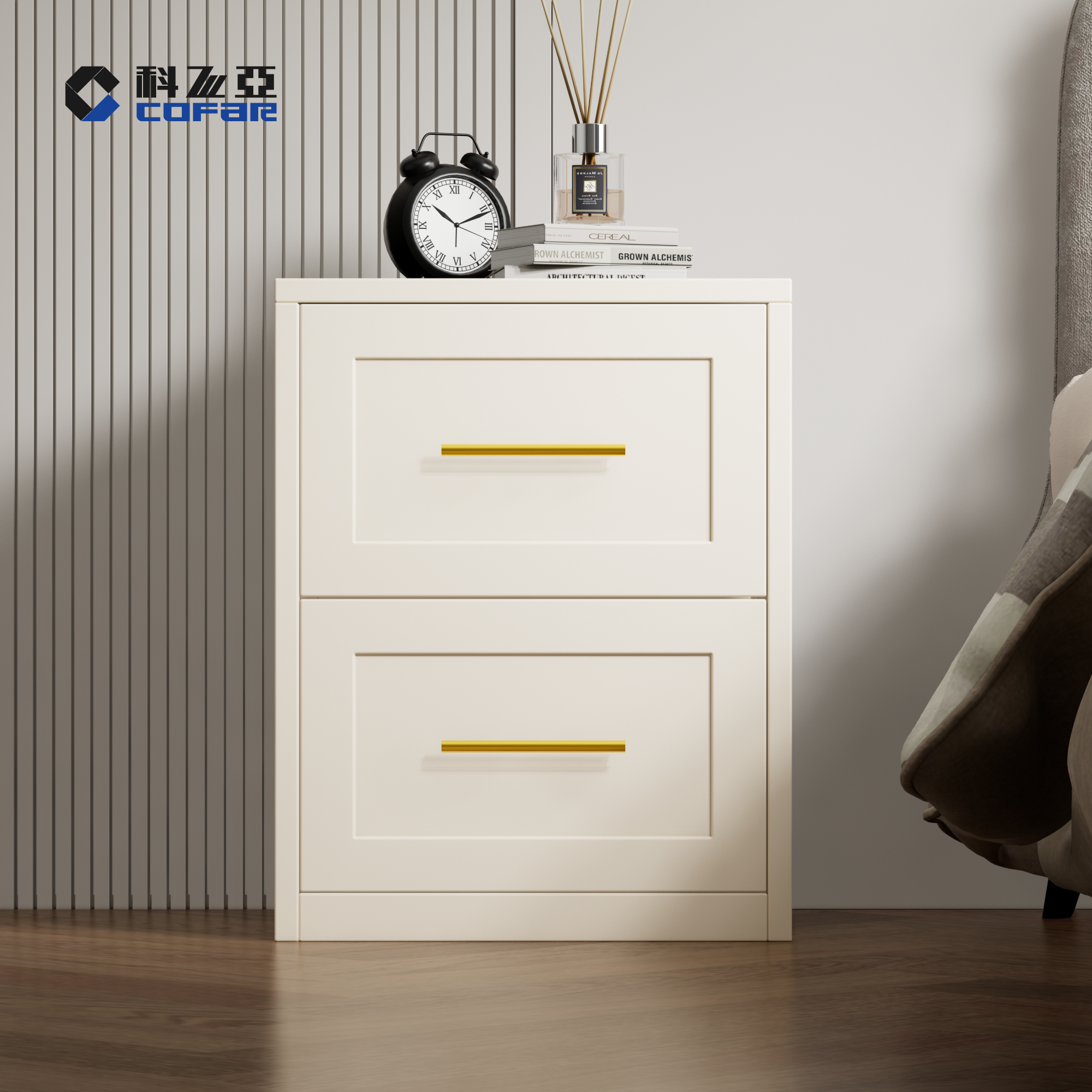 无甲醛床头柜钢制床边小型收纳柜