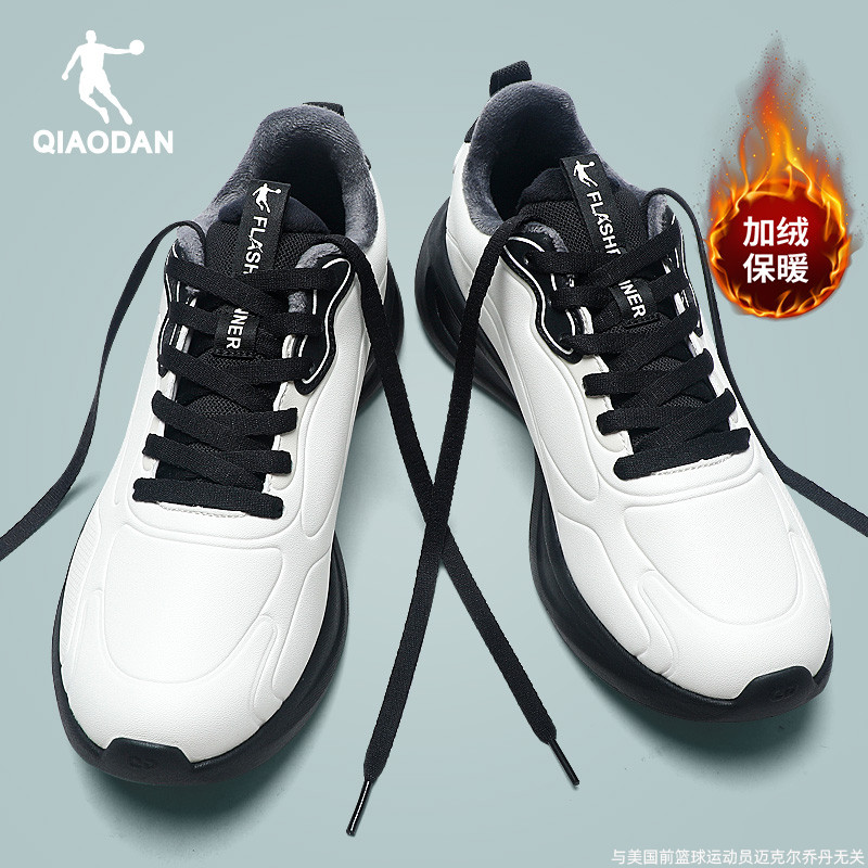 乔丹男鞋跑步鞋加绒保暖运动鞋子