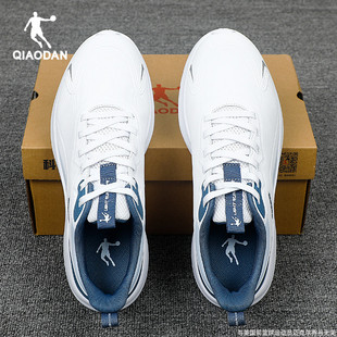 乔丹男鞋跑步鞋2025冬季新款官方旗舰百搭休闲鞋子皮面防水运动鞋