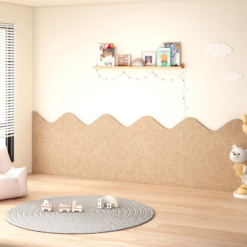 免打孔毛毡板自粘儿童防撞墙贴墙面遮丑装饰床边墙围贴软包照片墙,家居饰品,软装墙贴,淘宝优惠券,粉丝福利购,淘宝优惠卷