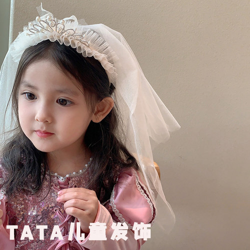 儿童皇冠蝴蝶结不勒头发箍