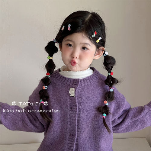 他她彩色mini甜美刘海鸭嘴夹