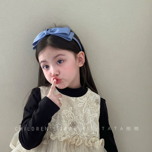 韩国气质双层蝴蝶结发箍