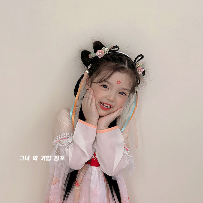 儿童古风汉服头箍流苏丝带发箍