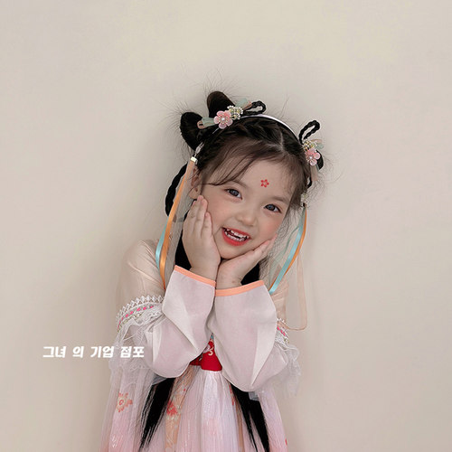 儿童古风汉服头箍流苏丝带发箍