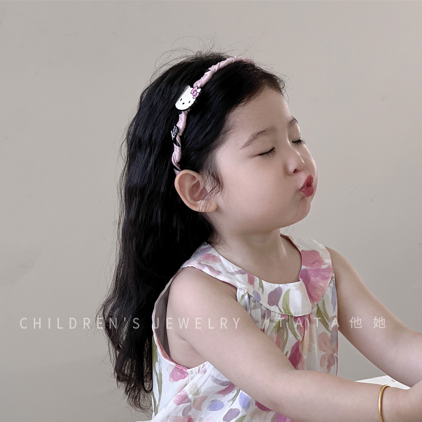 儿童KT猫可爱卡通高颅顶发饰