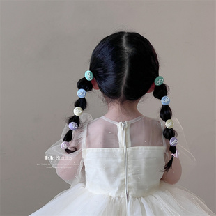 宝宝蝴蝶结不伤发皮筋小号高弹力扎头发发圈婴幼儿发量少发圈头绳