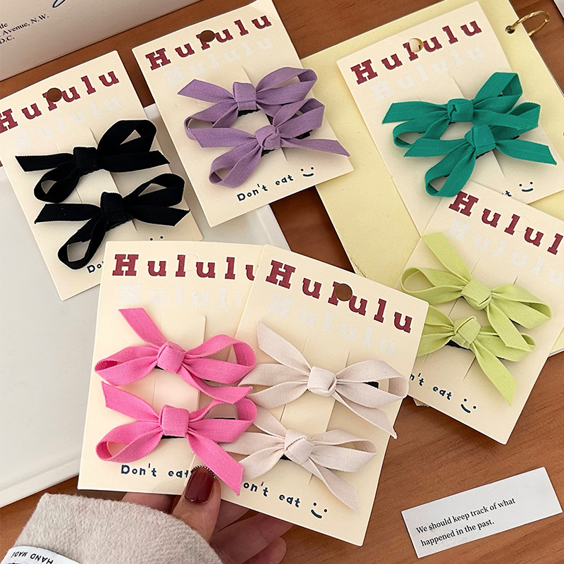 韩版彩色布艺甜美氛围感发卡